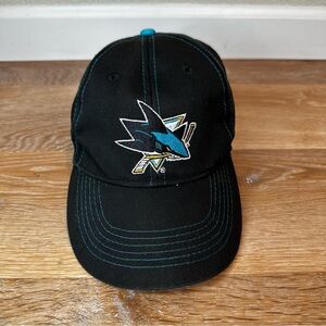 NHL San Jose Sharks Vintage Hat Citrix Strapback Men's Cap Hat, OS